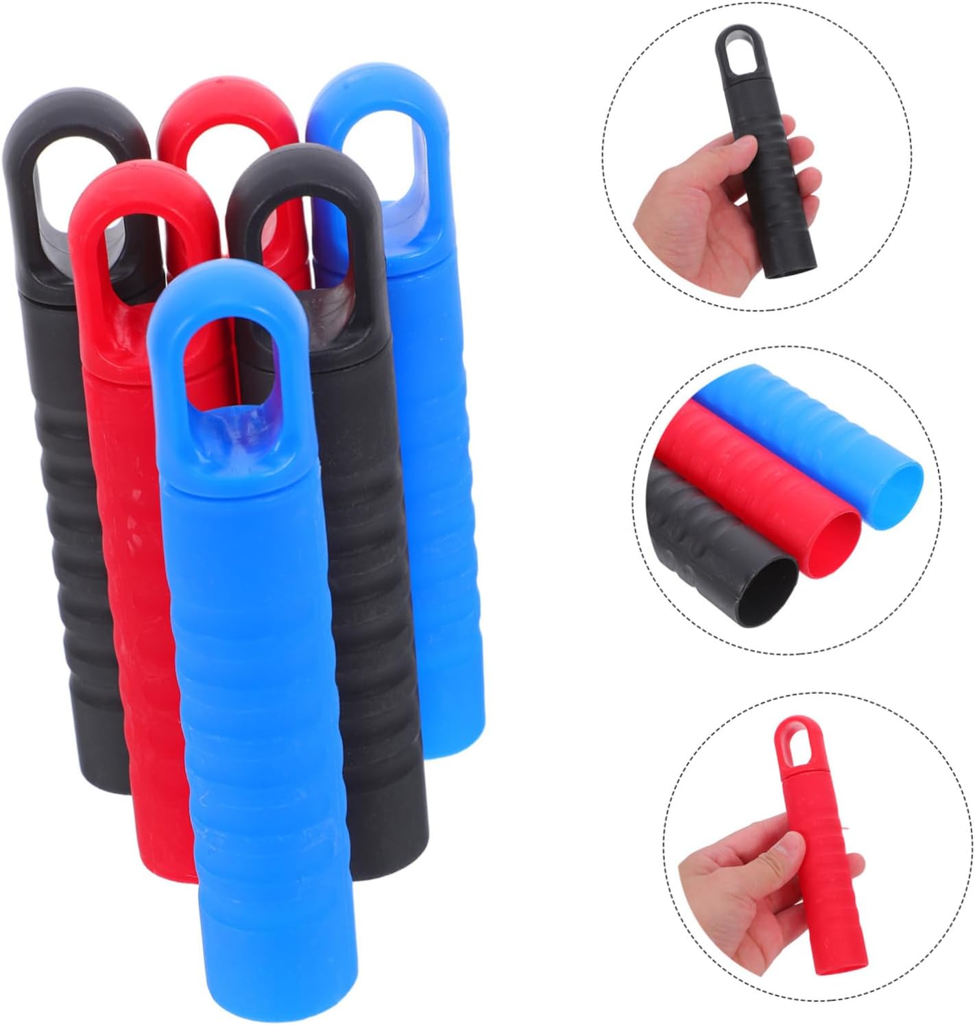 6Pcs Slip Mop Handle End Caps with Hanging Hook