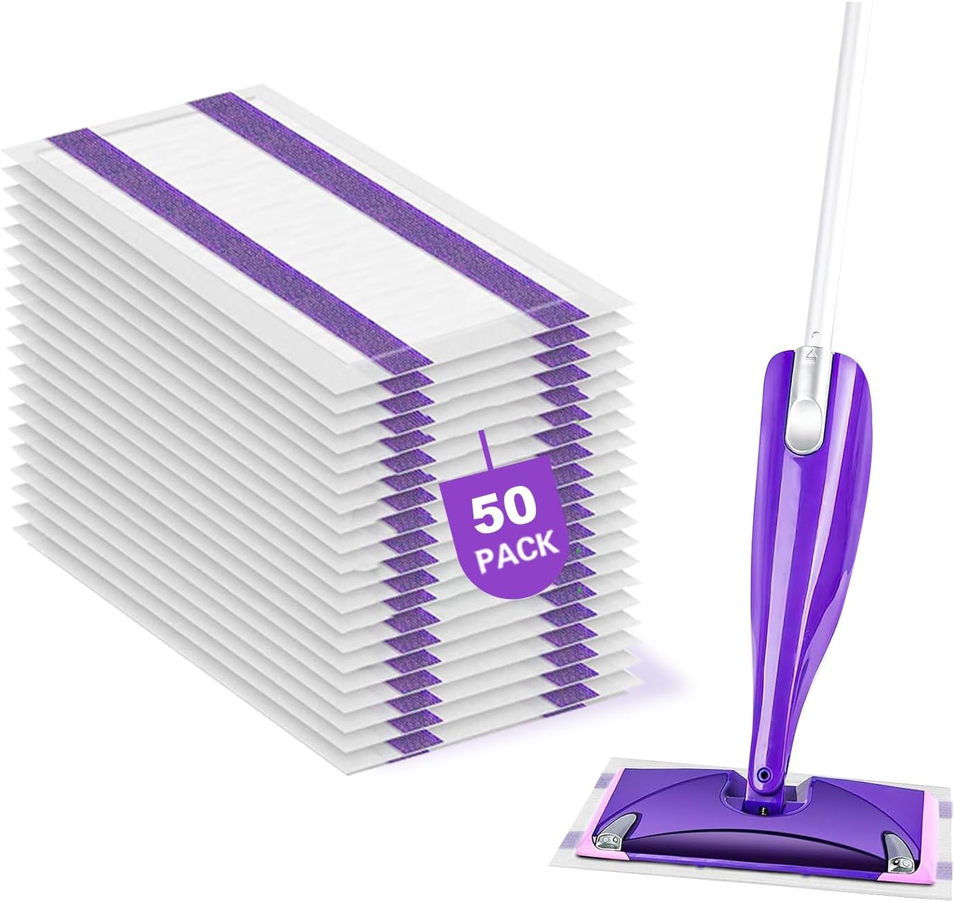 SVPSNUMSI Swiffer WetJet Refill Pads 50 Count 4 Layers Absorbent