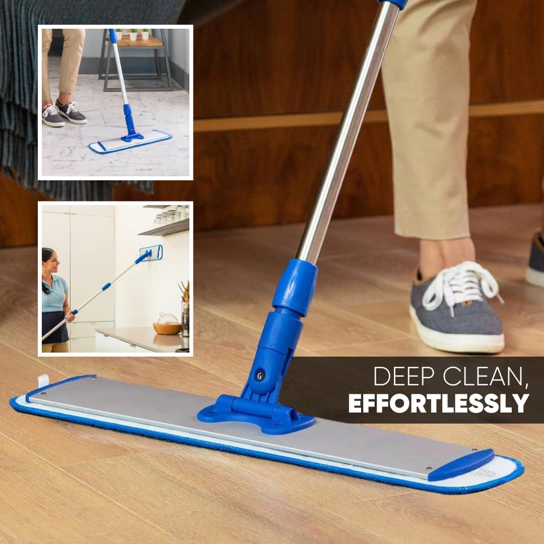 20 inch Microfiber Mop Pads 3 Pack - Durable Reusable