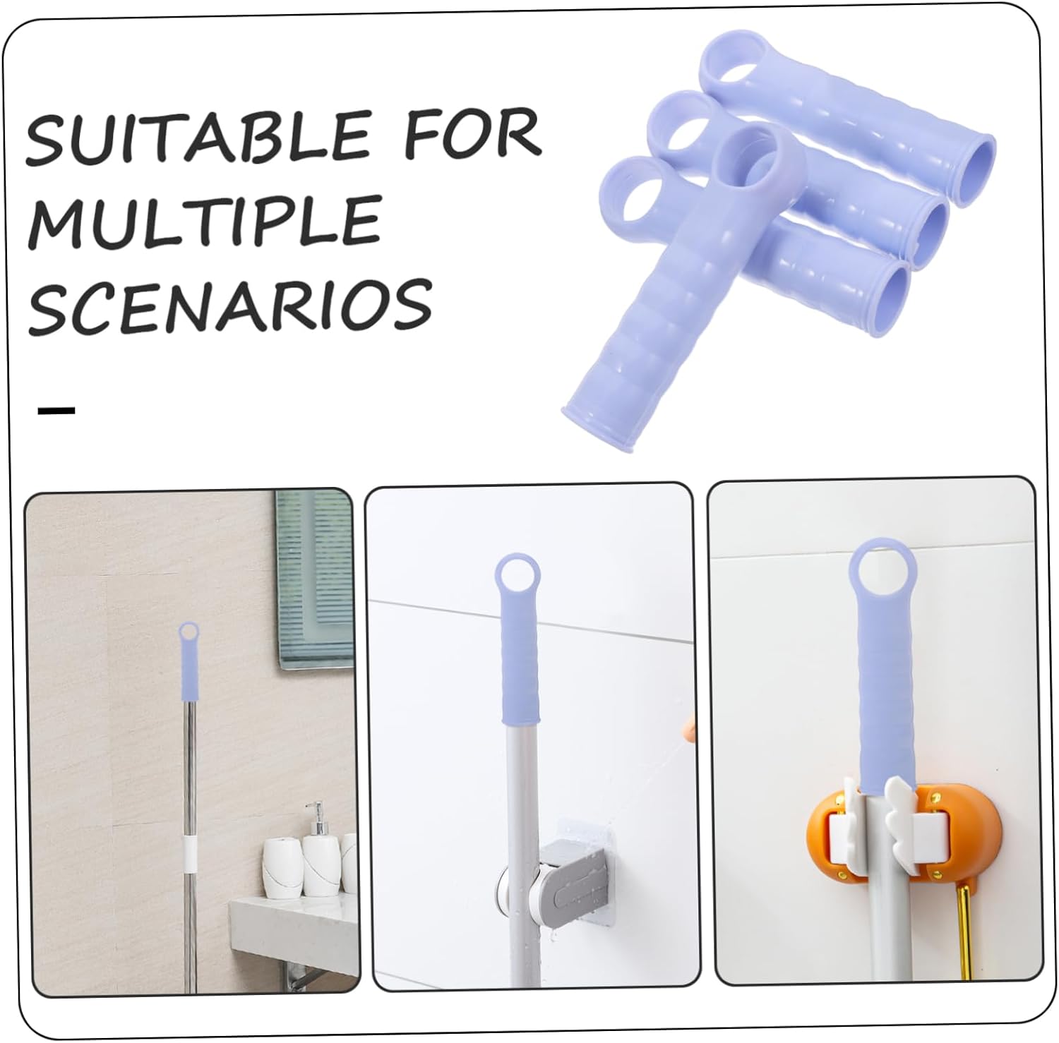 PACKOVE Mop Handle Replacement Cap 4 Pack