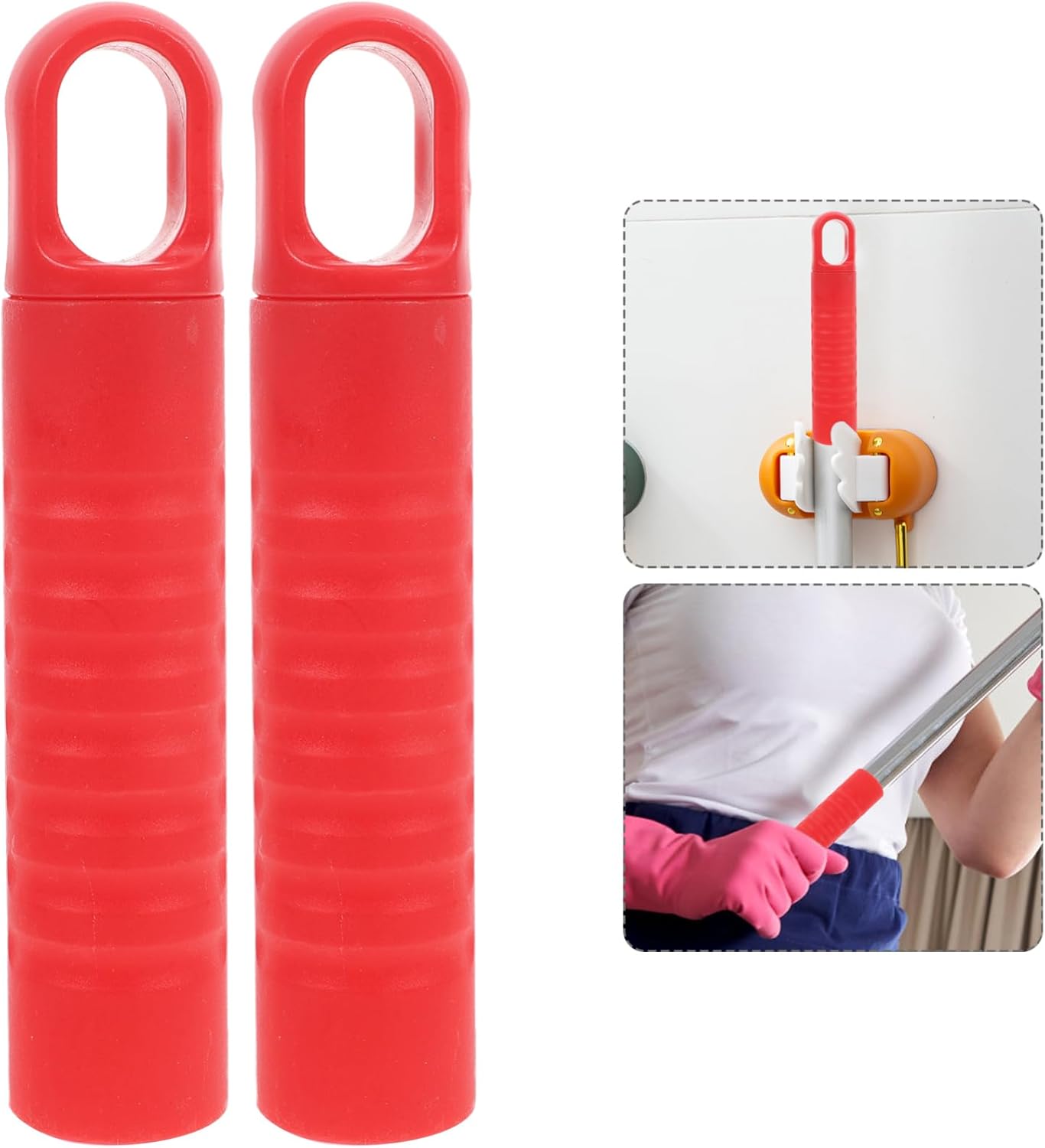 2pcs Mop Pole Replacement Grippers for Comfortable Cleaning