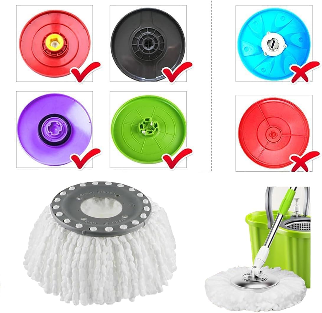 YWSHF Spin Mop Heads Replacement 4 Pack