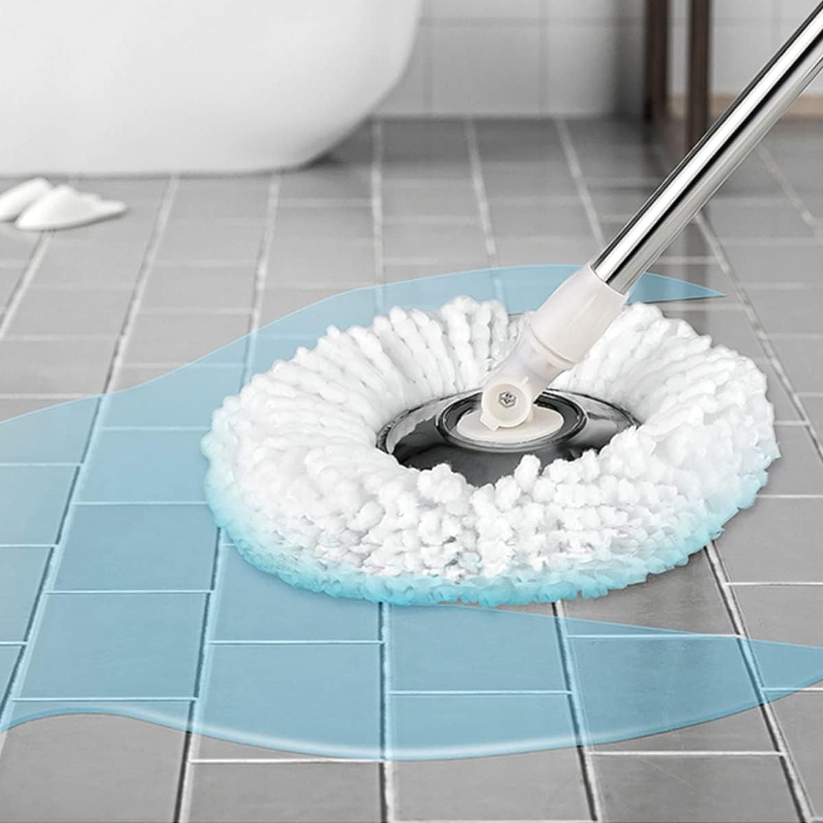 4 Pack Spin Mop Heads for 360 Mop Reusable Microfiber Refills