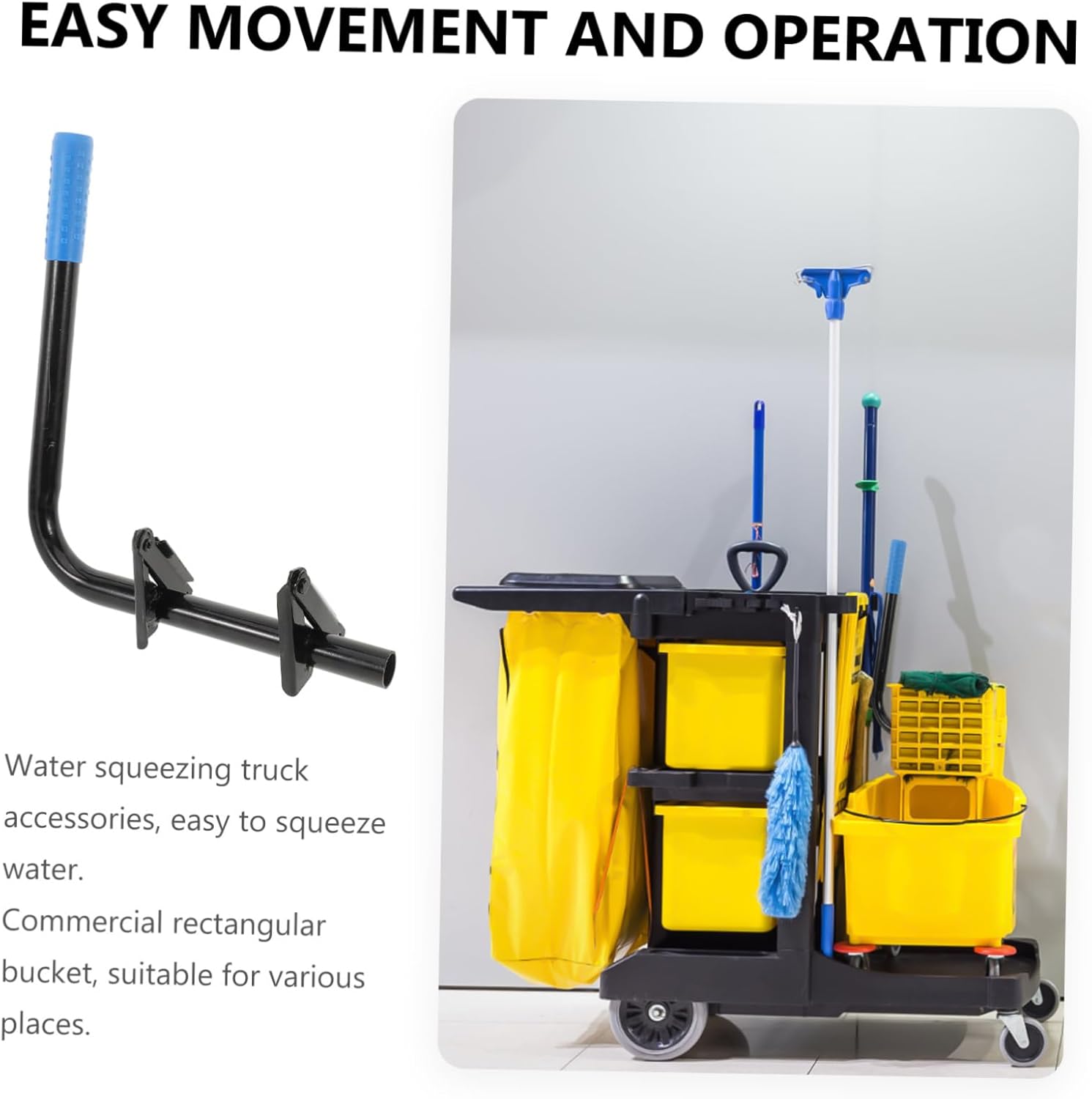 Durable Stainless Steel Mop Bucket Lever for Easy Operation