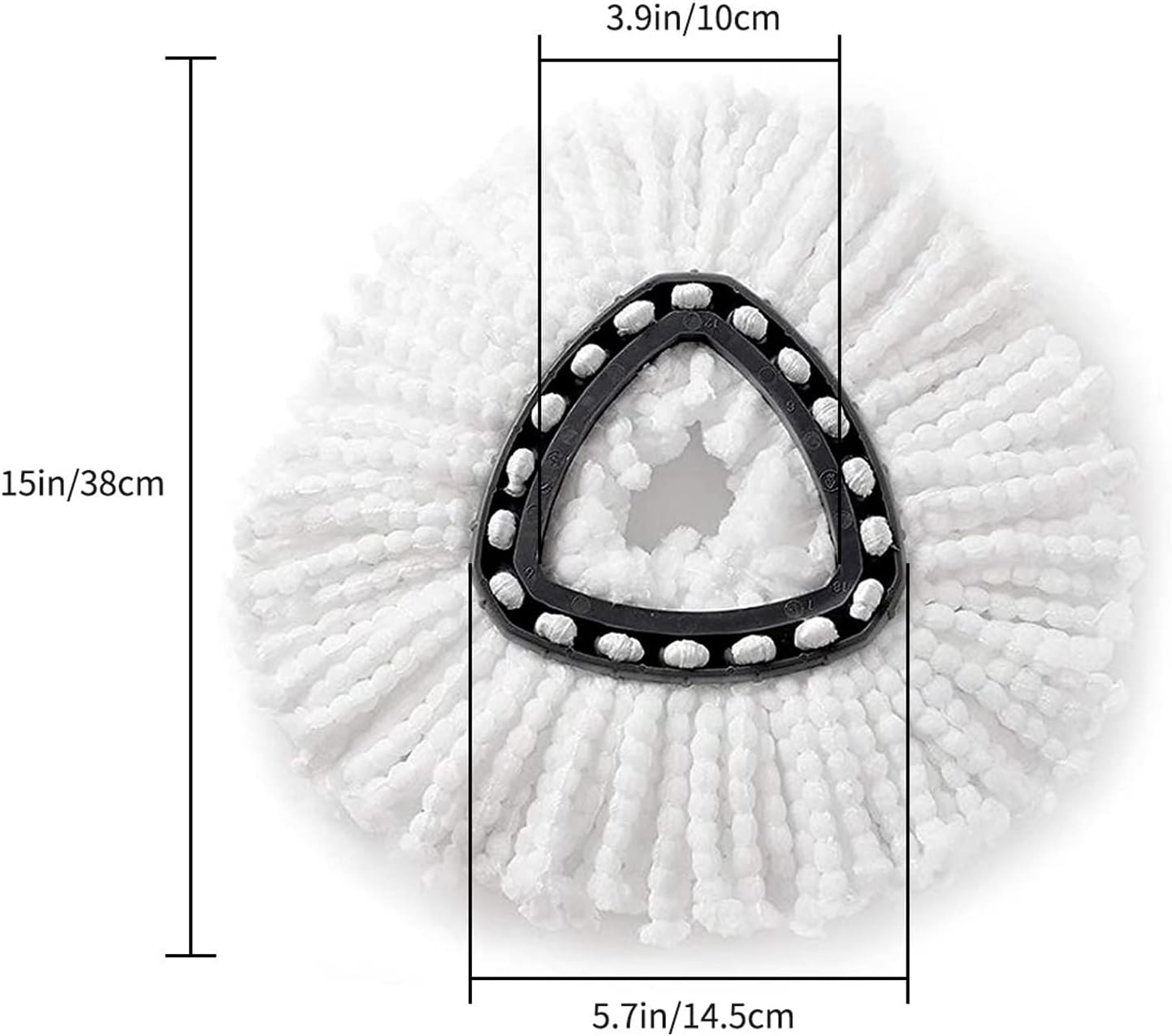 2 Pack Spin Mop Replacement Heads Compatible with Ocedar EasyWring