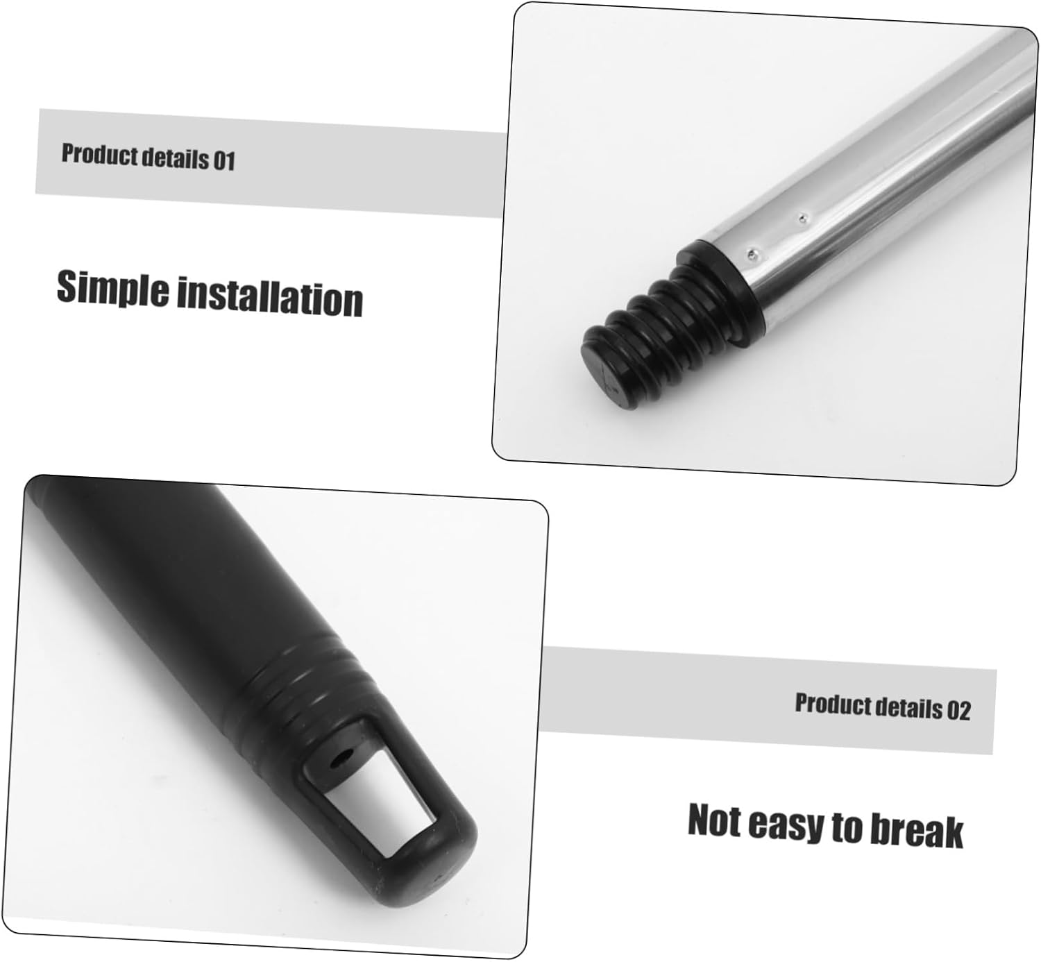 Stainless Steel Extendable Mop Handle with German Thread