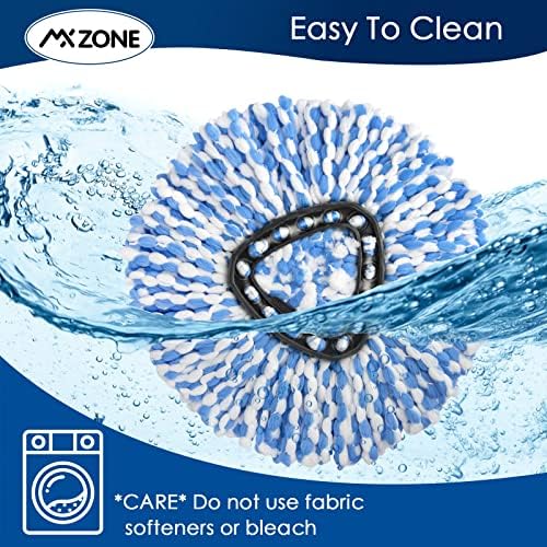 MXZONE Spin Mop Replacement Heads 2 Pack