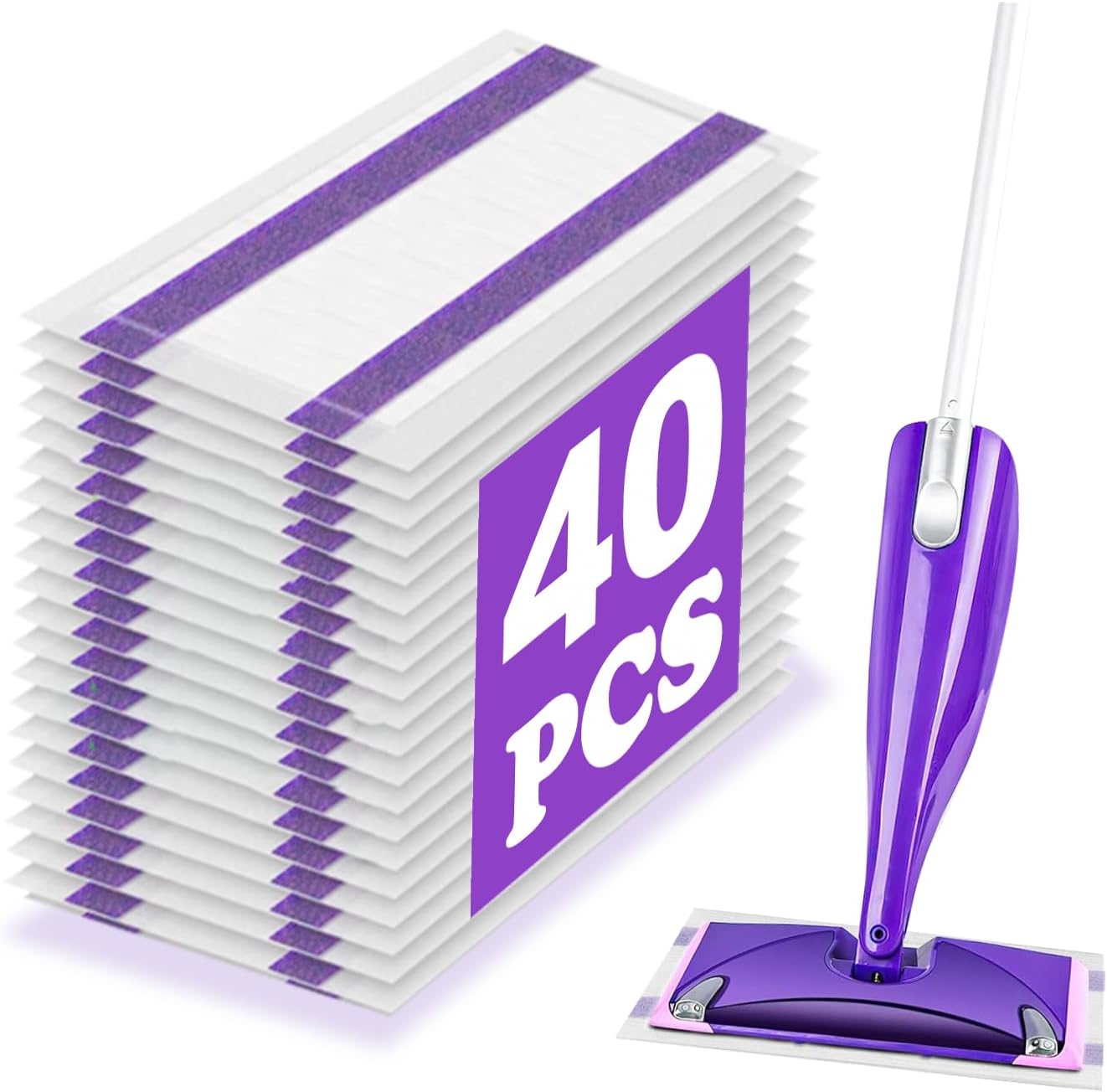 Shu Yuan 40 Count Swiffer WetJet Mop Pads Refill