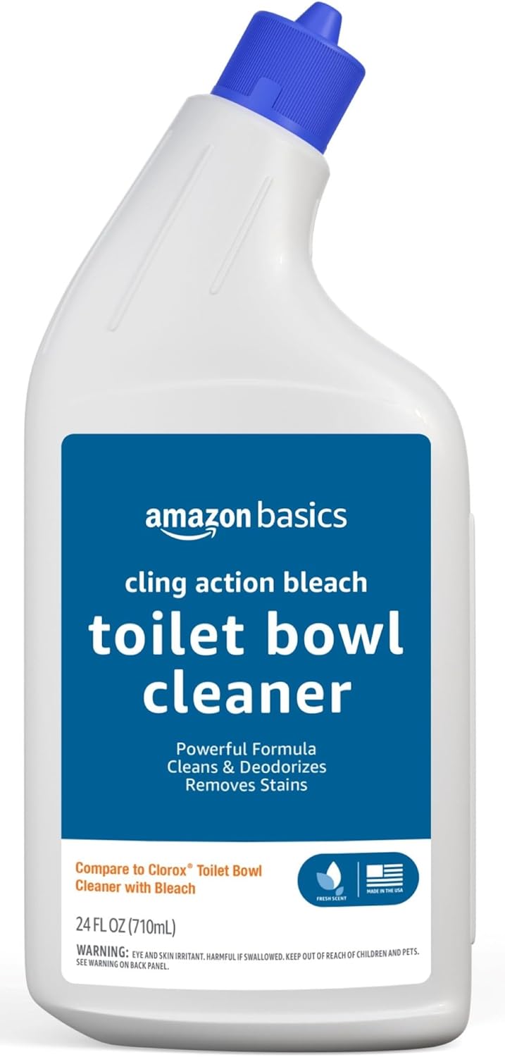 Amazon Basics Toilet Bowl Cleaner with Cling Action 24 Fl Oz