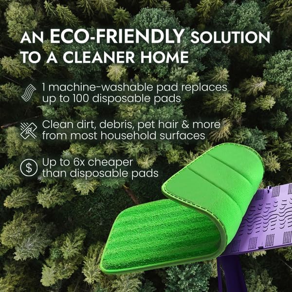 Turbo Microfiber Reusable Mop Pads 8 Pack