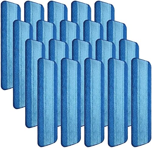 Gandeer 20Pcs Microfiber Cleaning Pads for Bona Mop Reusable Replacement Heads