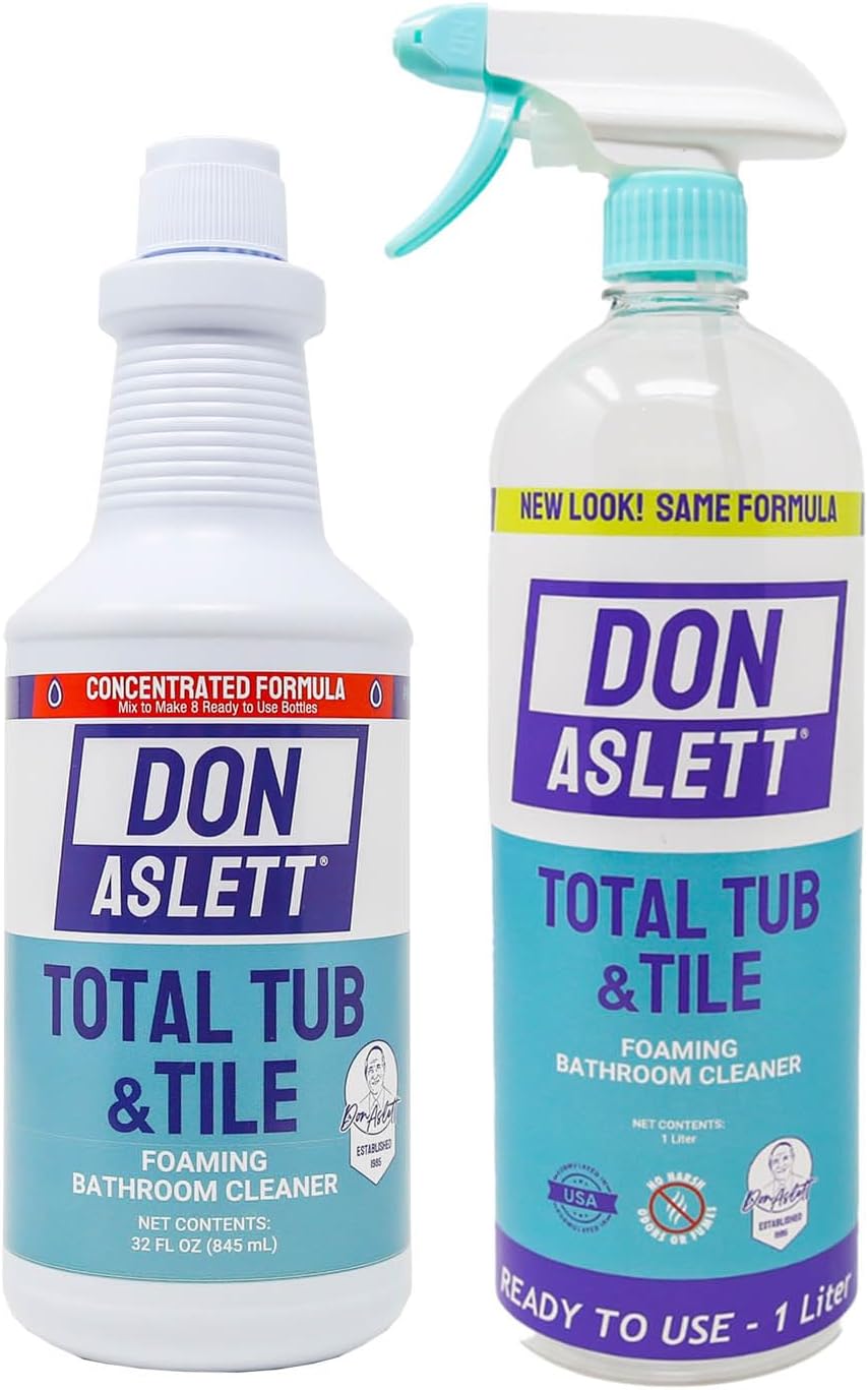 Don Aslett Tub n Tile Foaming Cleaner - 32 Oz Concentrated Formula