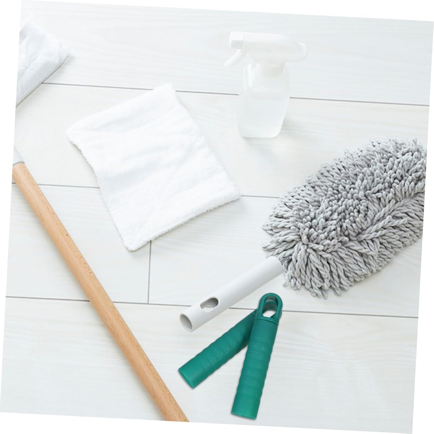 2PCS Durable Mop Handle Replacement with Non-Slip and Hanging Hole