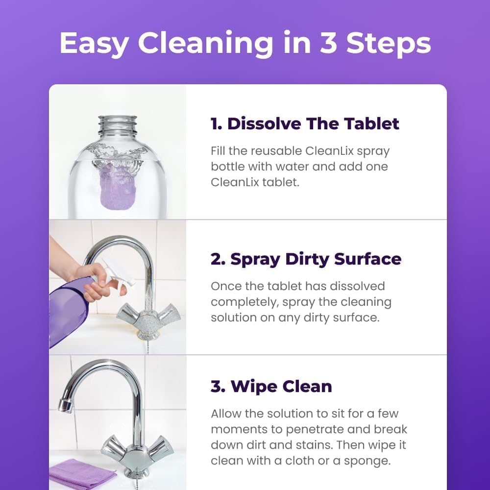 Eco-Friendly Dr Clean Spray Oven Cleaner 1 Bottle 6 Tablets