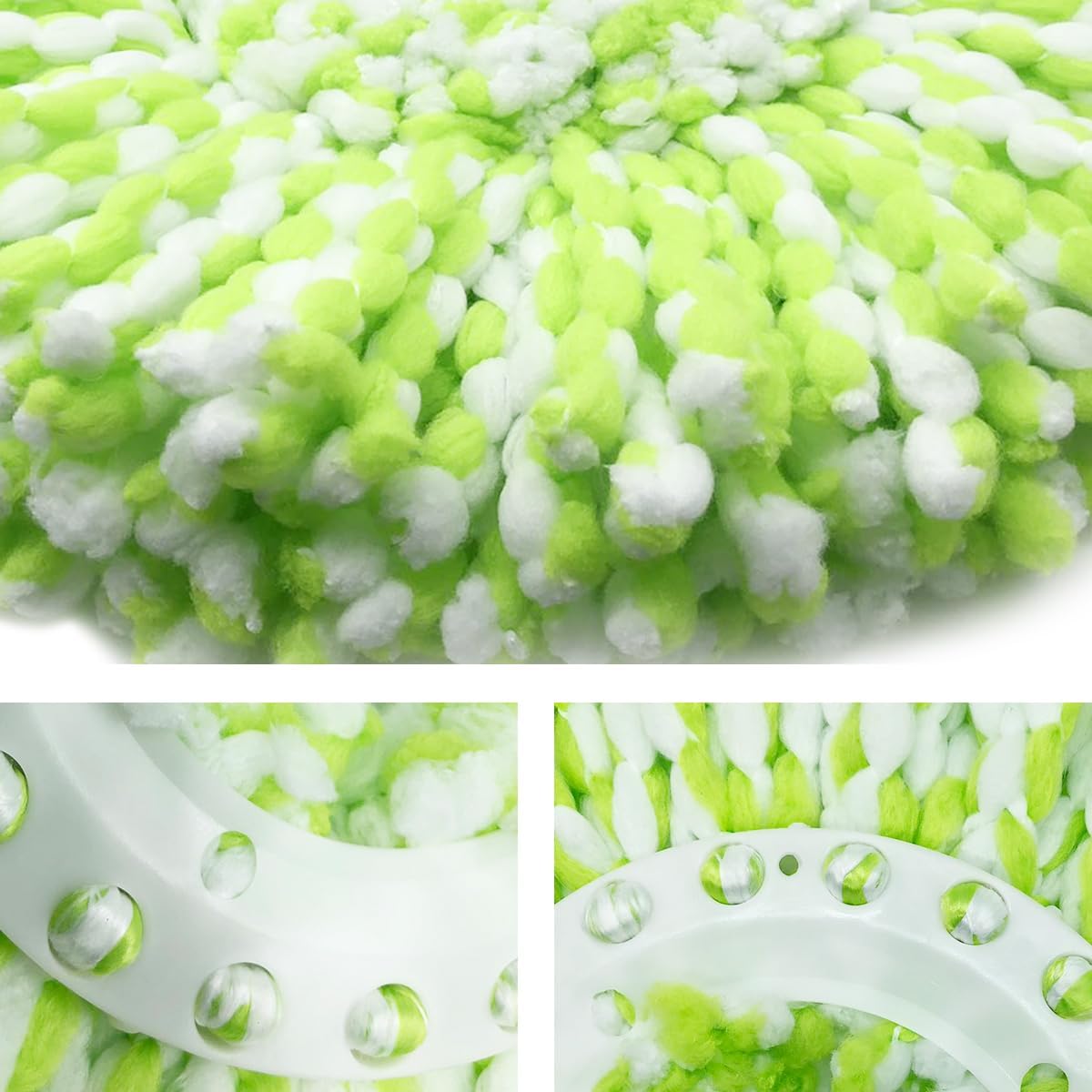 3 Pack Microfiber Mop Head Replacements for Libman Spin Mop