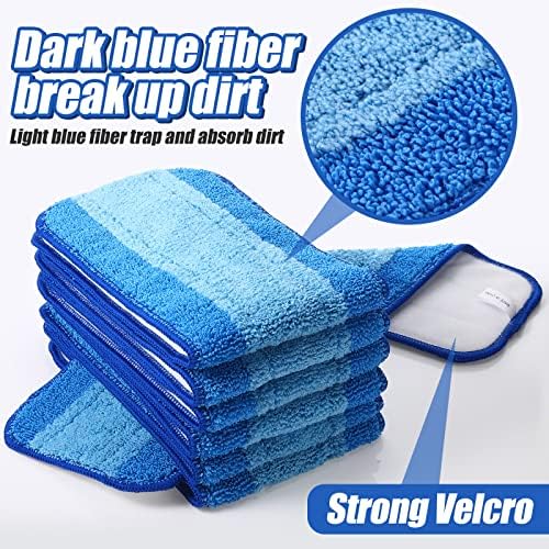 Gandeer 20Pcs Microfiber Cleaning Pads for Bona Mop Reusable Replacement Heads