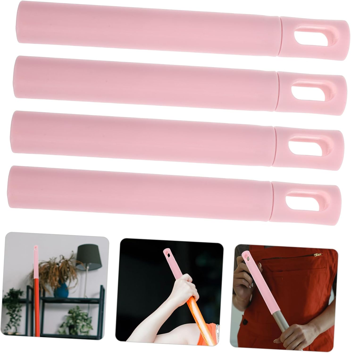 4pcs Mop Handle Replacement with Anti-Slip Design