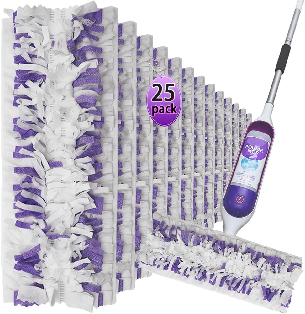 Disposable Mop Pads for S-wiff-er PowerMop 25 Count Refills