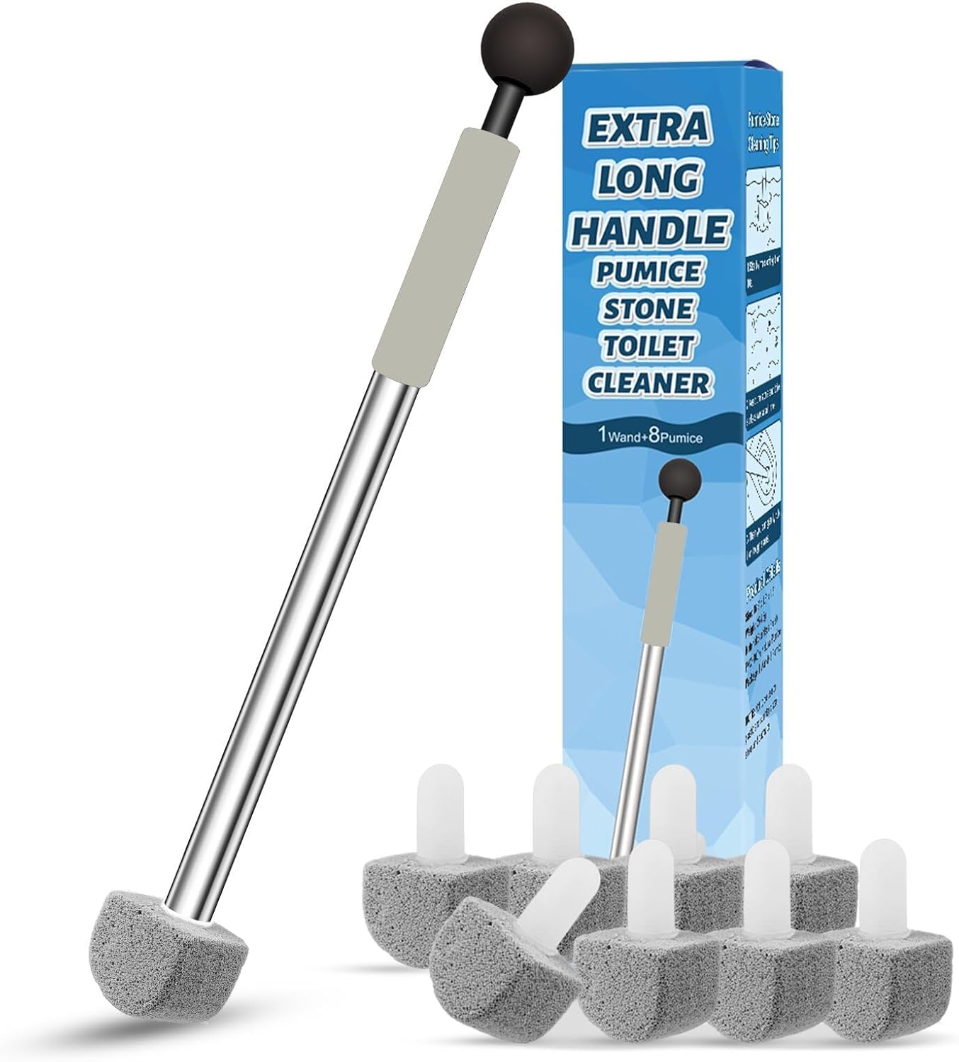 YINGMORE Pumice Stone Toilet Cleaner with Handle 1