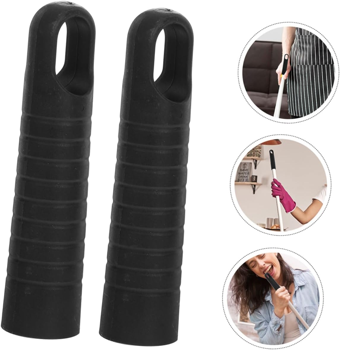 5Pcs Mop Handle Grip Caps with Hanging Hole 1