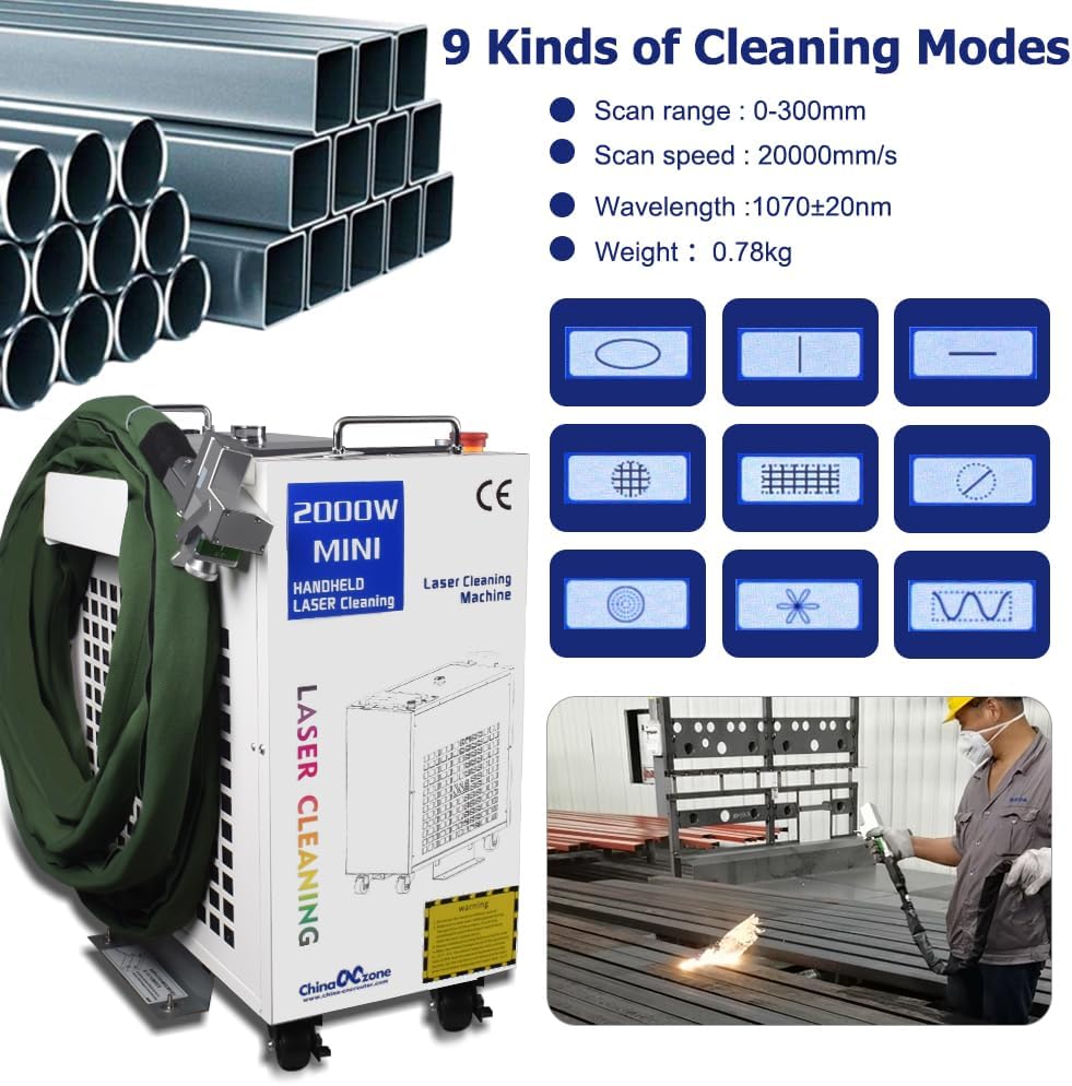 Ovsuqu Relfar Double Swing 1500W Laser Cleaner Machine