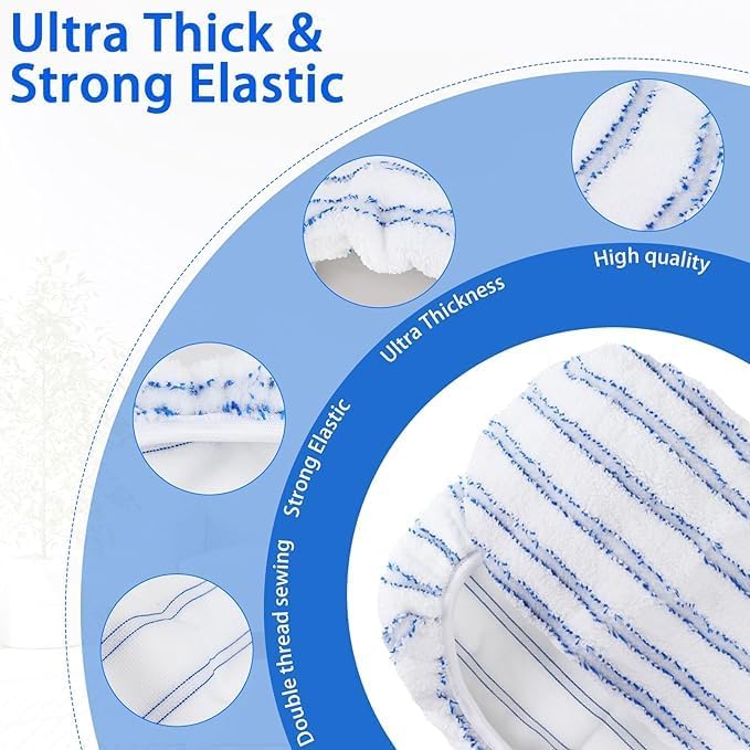 SavStor 10 Pack Microfiber Mop Pad Covers Replacement