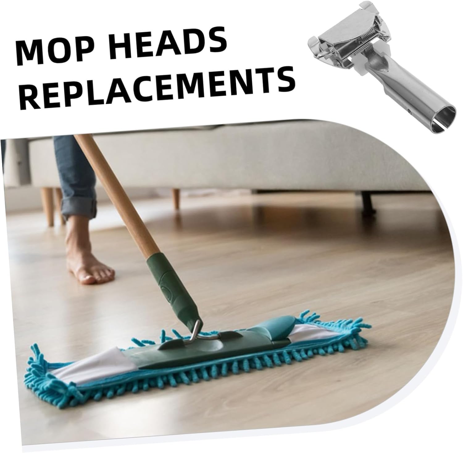 Adjustable Mop Clip for Stainless Steel Mop Handles
