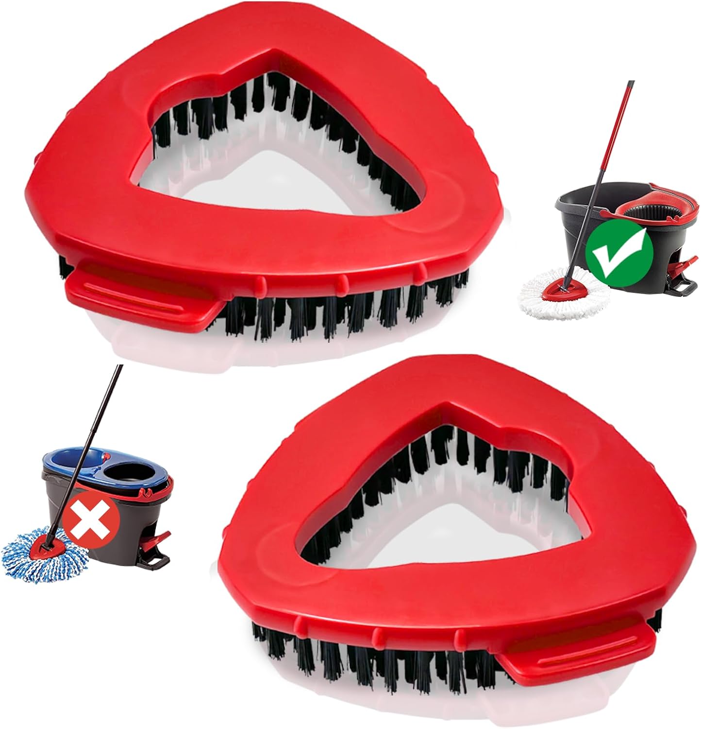 Puiuisoul Spin Mop Scrubber Head for Oceda EasyWring 1-Tank System