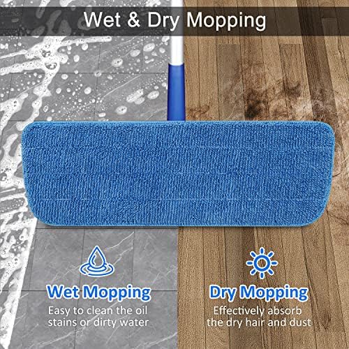 3 Pack Microfiber Mop Pads for Wet Dry Mop Replacement