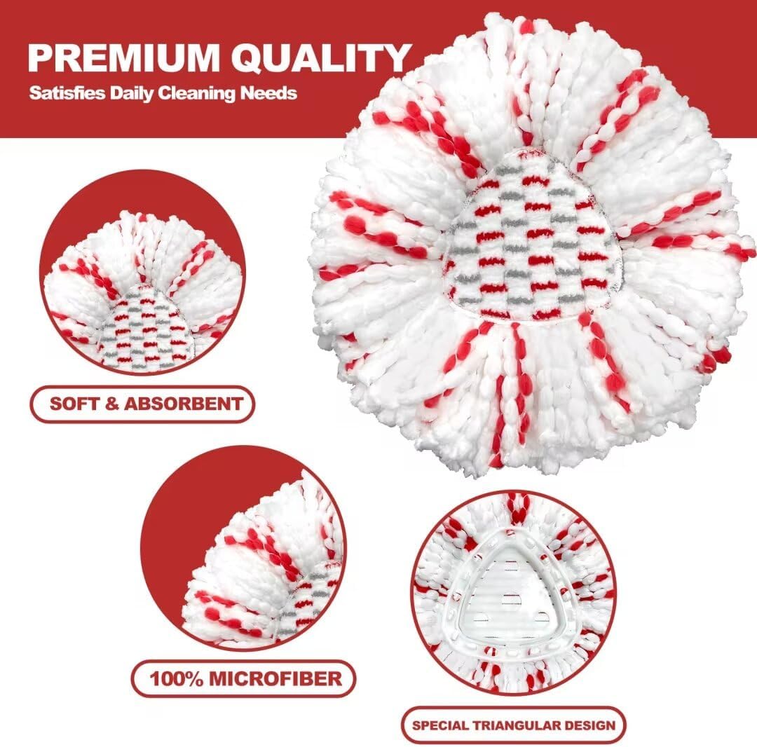 Koolstuffs Spin Mop Heads 2 Pack 40 More Cleaning Power