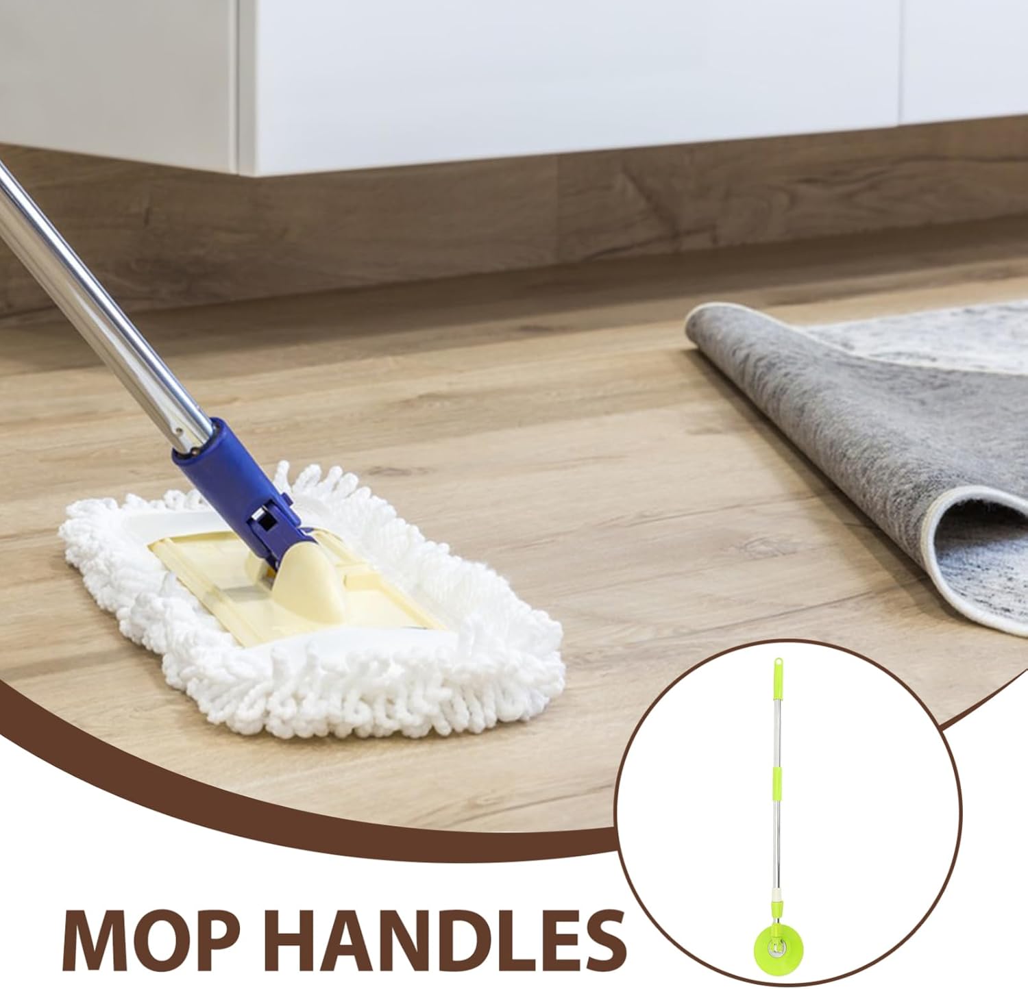 Ipetboom Heavy-Duty Mop Handle Replacement Pole