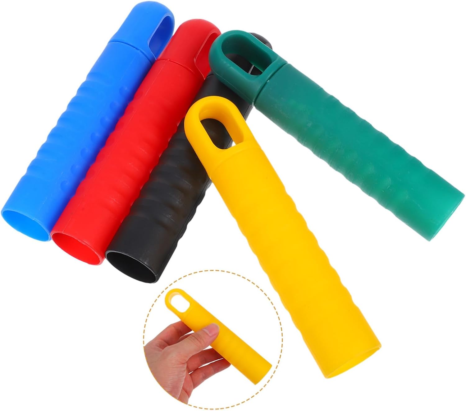 5pcs Extension Pole Adapters with Ergonomic Grip for Mop Handle Ends