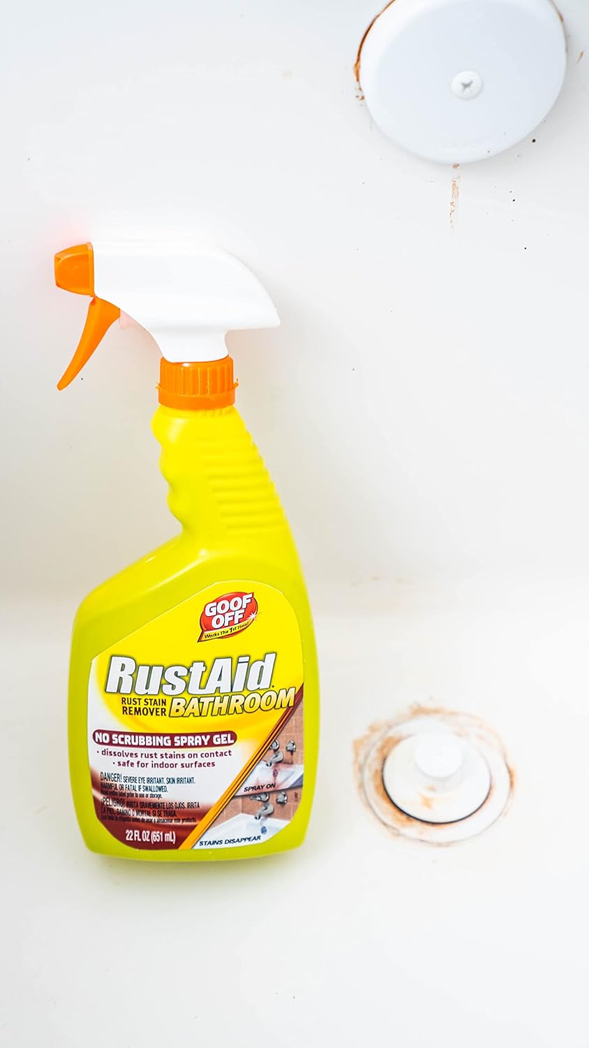 Goof Off RustAid Rust Stain Remover 22 oz Spray Bottle 1