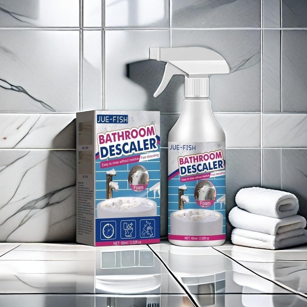 Bathroom Cleaner - Foam Descaler for Glass Tiles and Faucets
