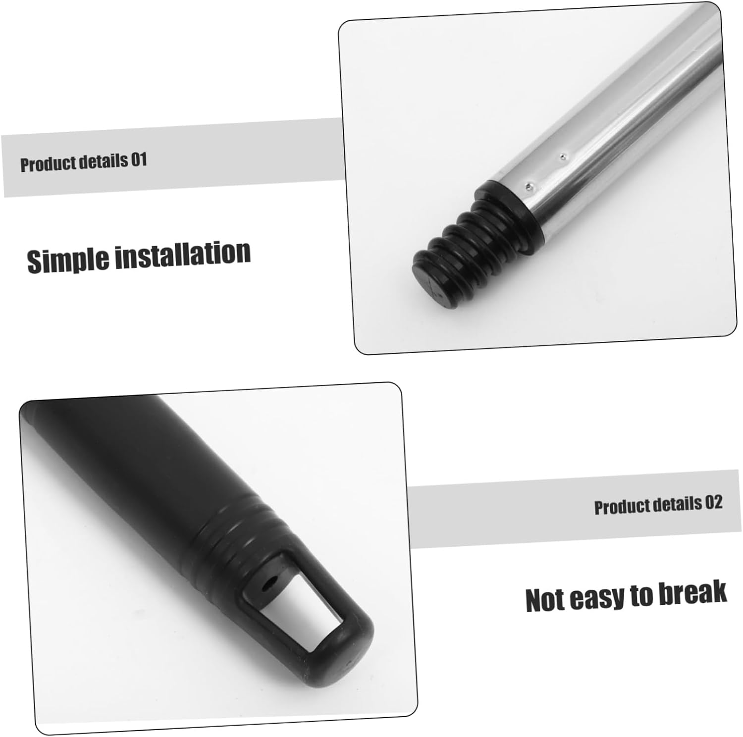 Stainless Steel Telescopic Mop Handle Adjustable Pole