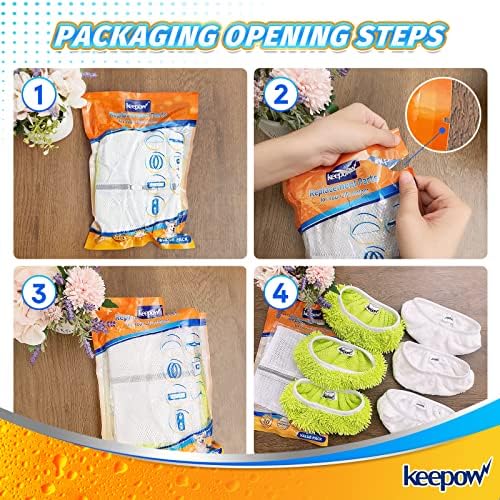 KEEPOW Reusable Mop Pads for Swiffer 6-Pack 1