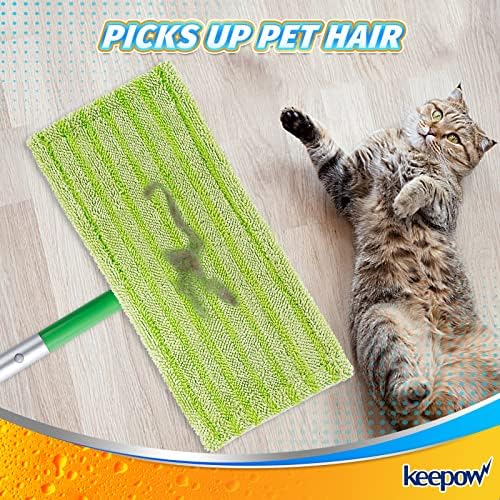 KEEPOW Reusable Mop Pads for Swiffer Sweeper Mop 6 Pack 1