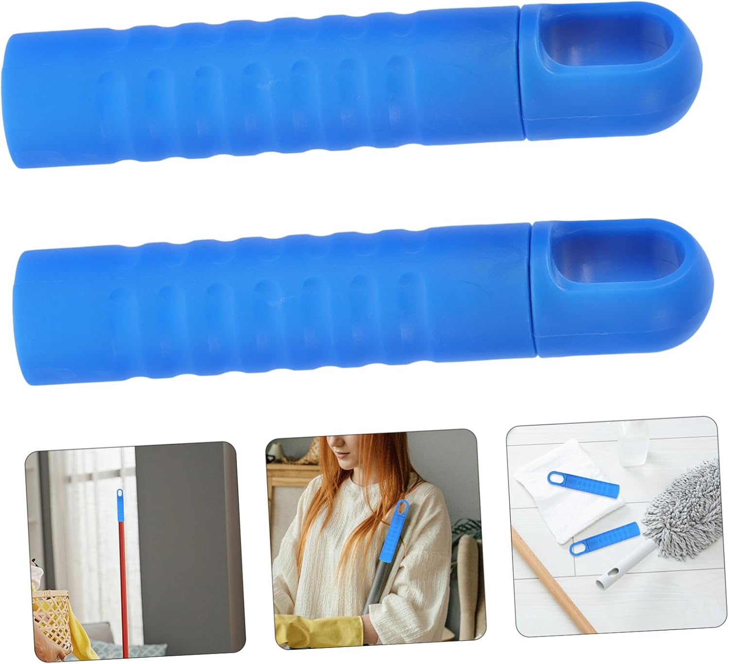 2 Pcs Dustpan End Cap Replacement Grip for Mop Handle