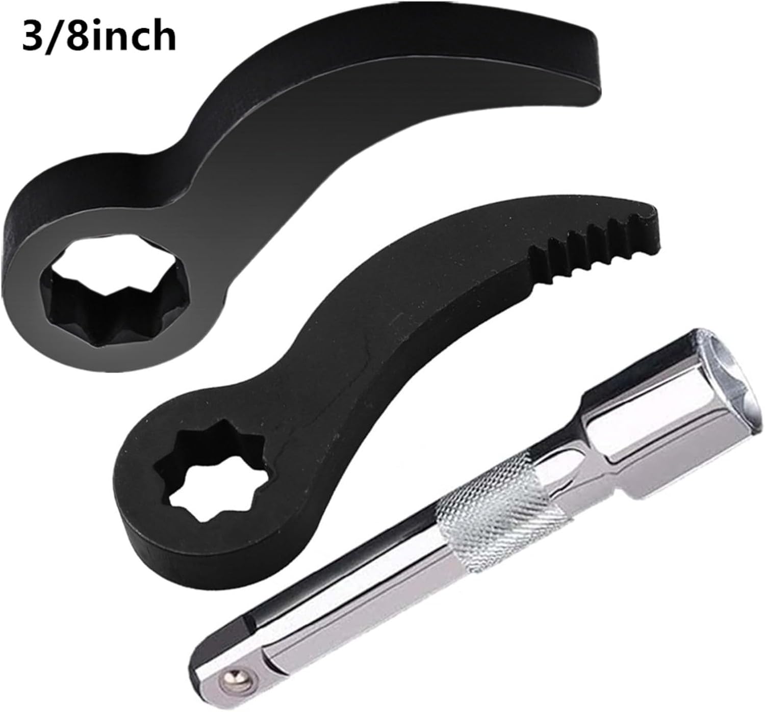 3Pcs Adjustable Pry Bar Wrench Adapter Tool