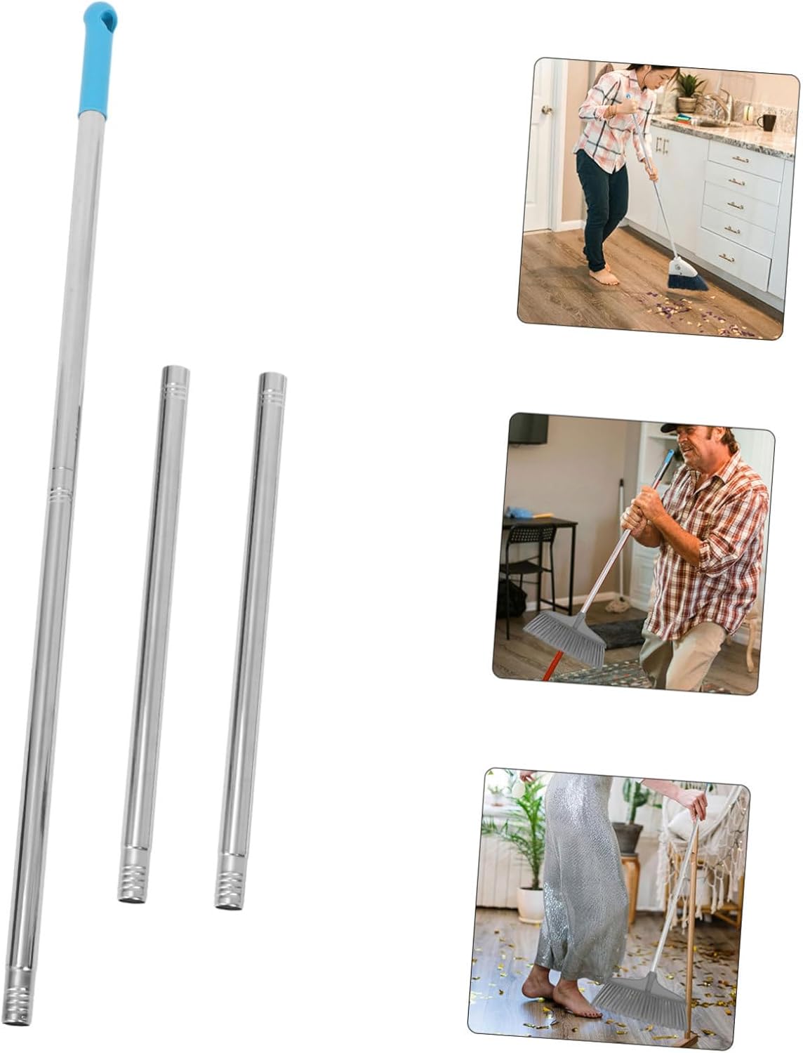 Ipetboom Broom Handle Replacement Comfortable Grip Pole