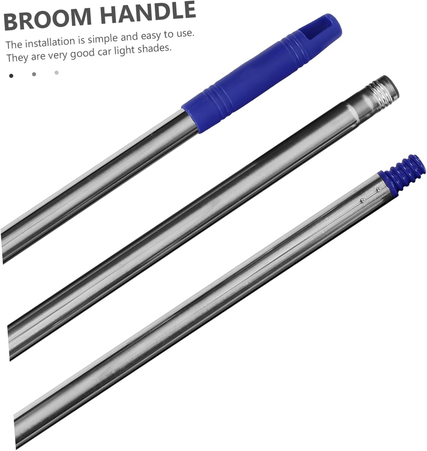 Adjustable 3-Section Mop Rod Replacement Pole