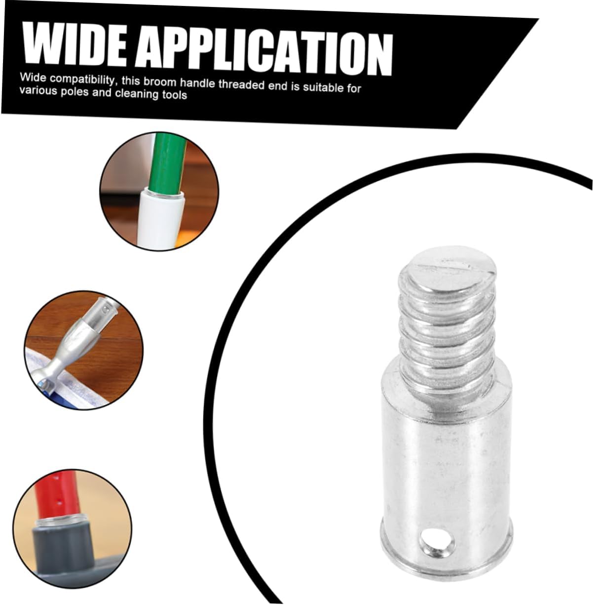 PACKOVE Threaded Tip Broom Handle Replacement