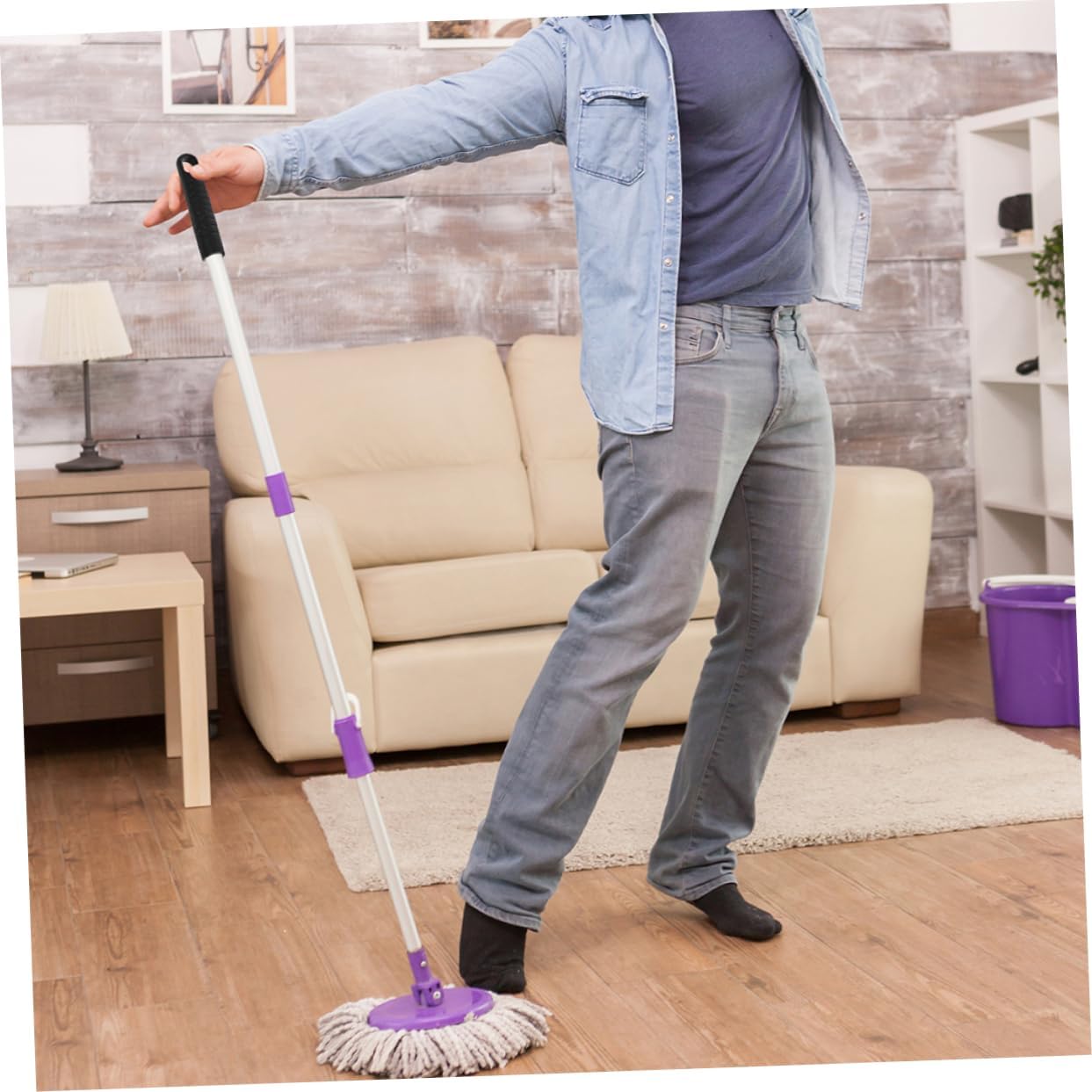 5Pcs Mop Handle Grip Caps with Hanging Hole 1
