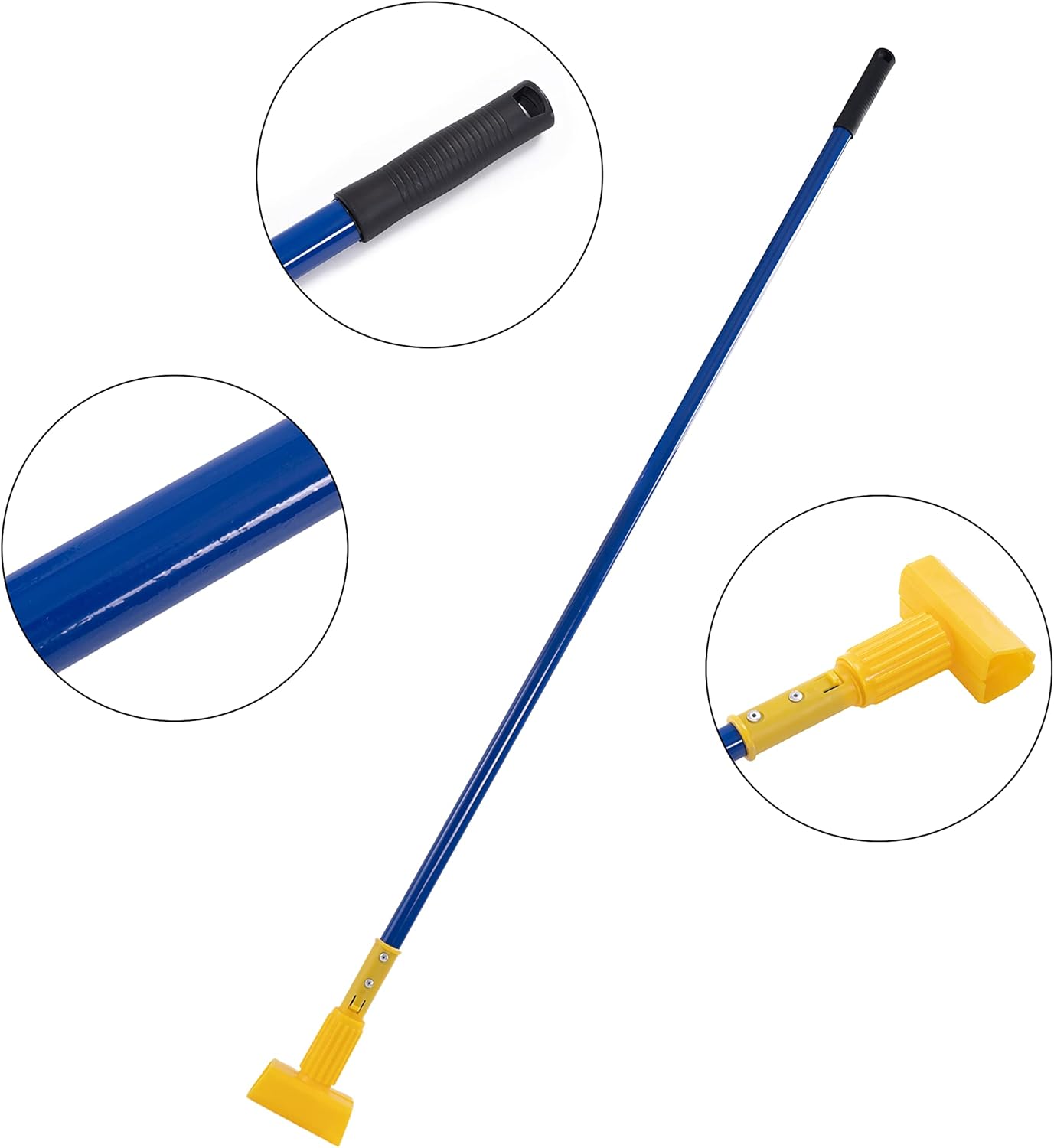 Matthew Quick-Change Clamp-Style Mop Handle 60inch 6 Packs