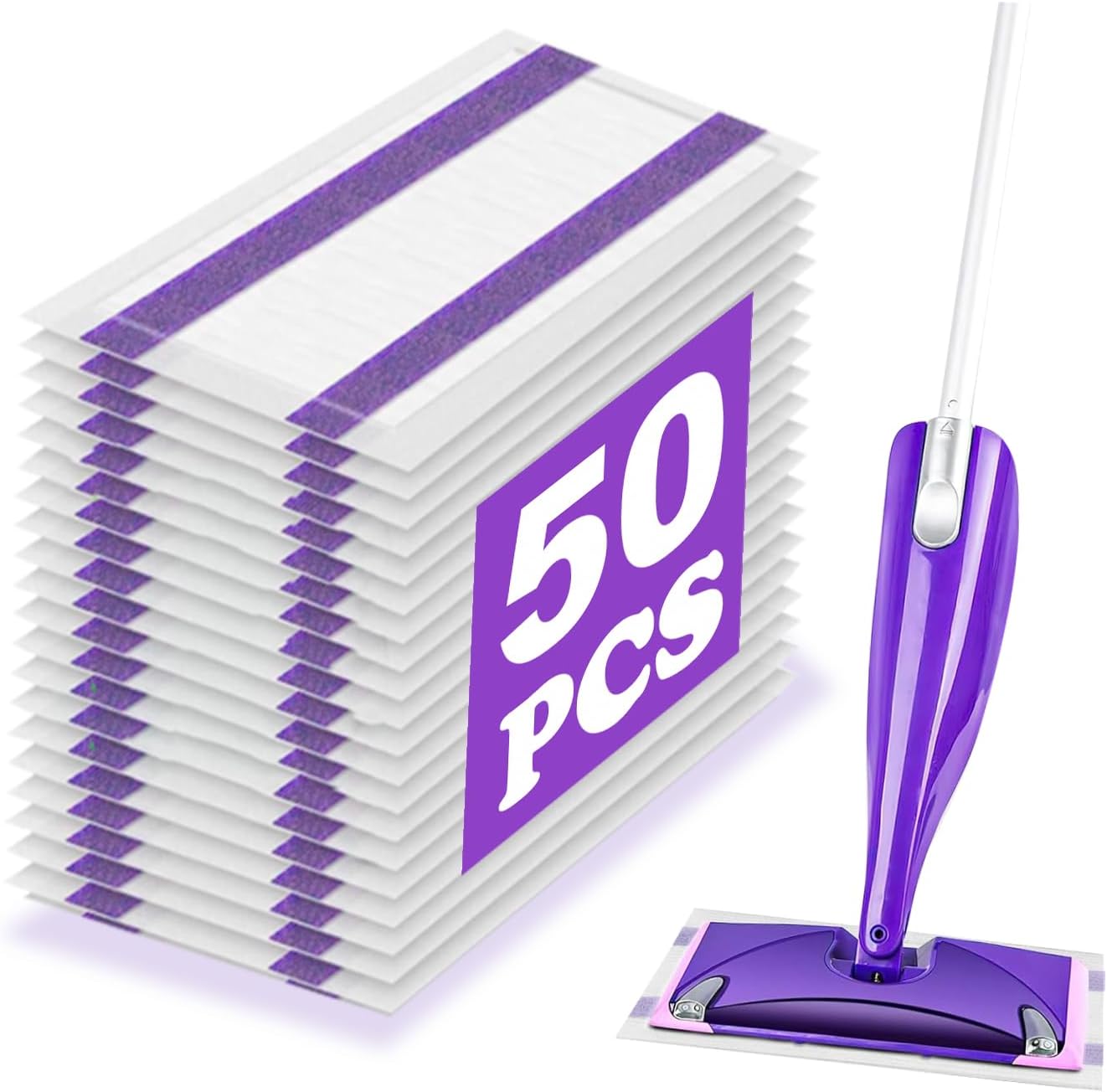 Shu Yuan Swiffer WetJet Mop Pad Refills 50 Count 4 Layers Thickened