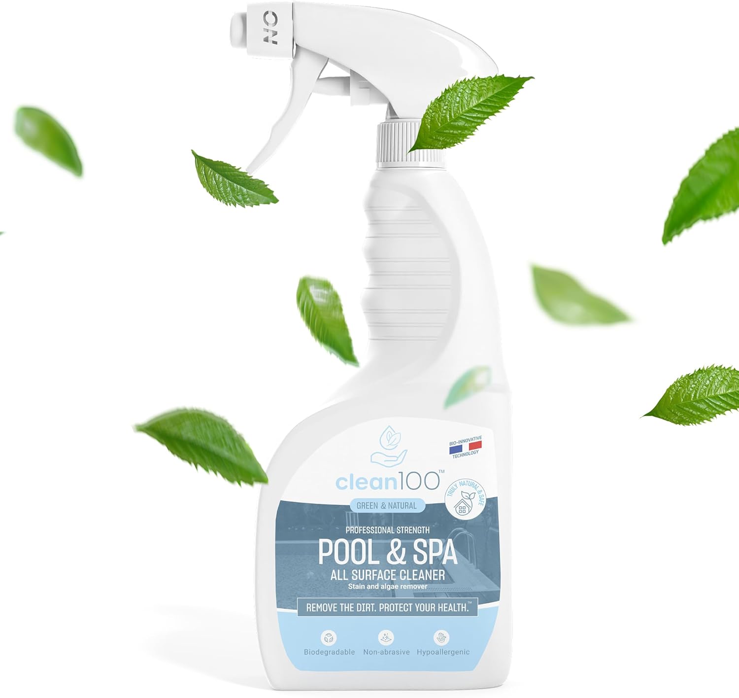 Clean100 Natural Pool Spa Cleaner Spray 254 Fl Oz