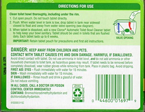 Clorox Automatic Toilet Bowl Cleaner Tablets 2-Pack