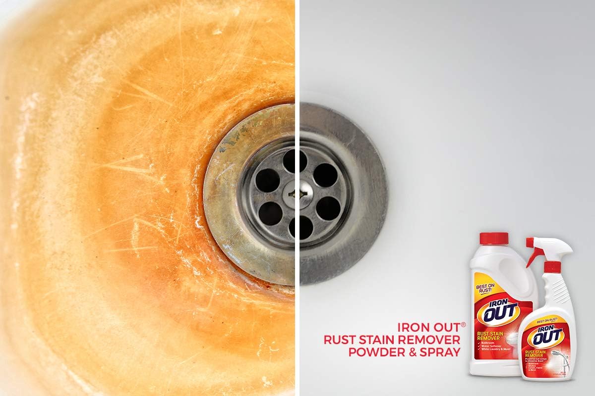 IRON OUT Rust Stain Remover Tablets Gel Spray