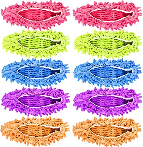 Milky House 10 Piece Microfiber Mop Slippers