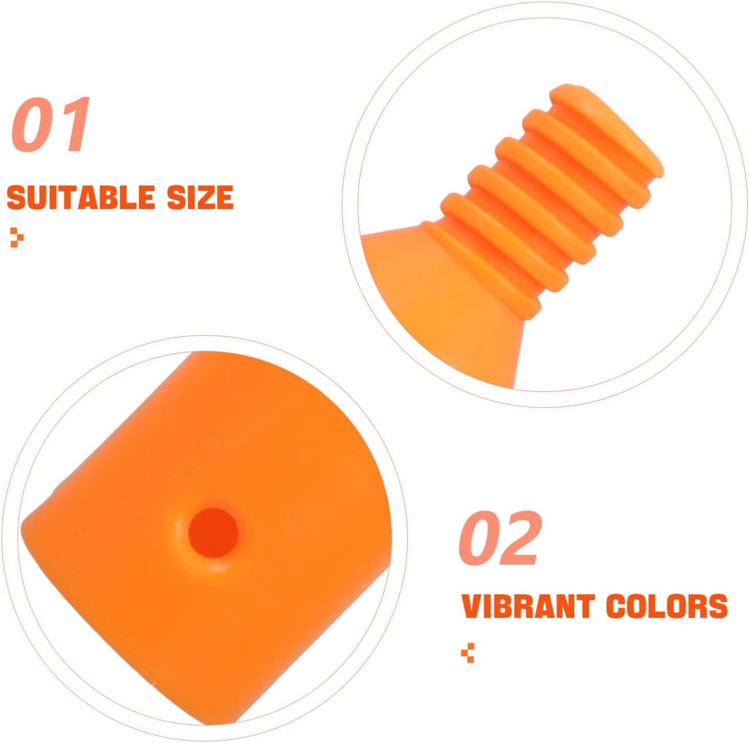 2pcs Threaded Handle Connector Adapter for Mop and Broom